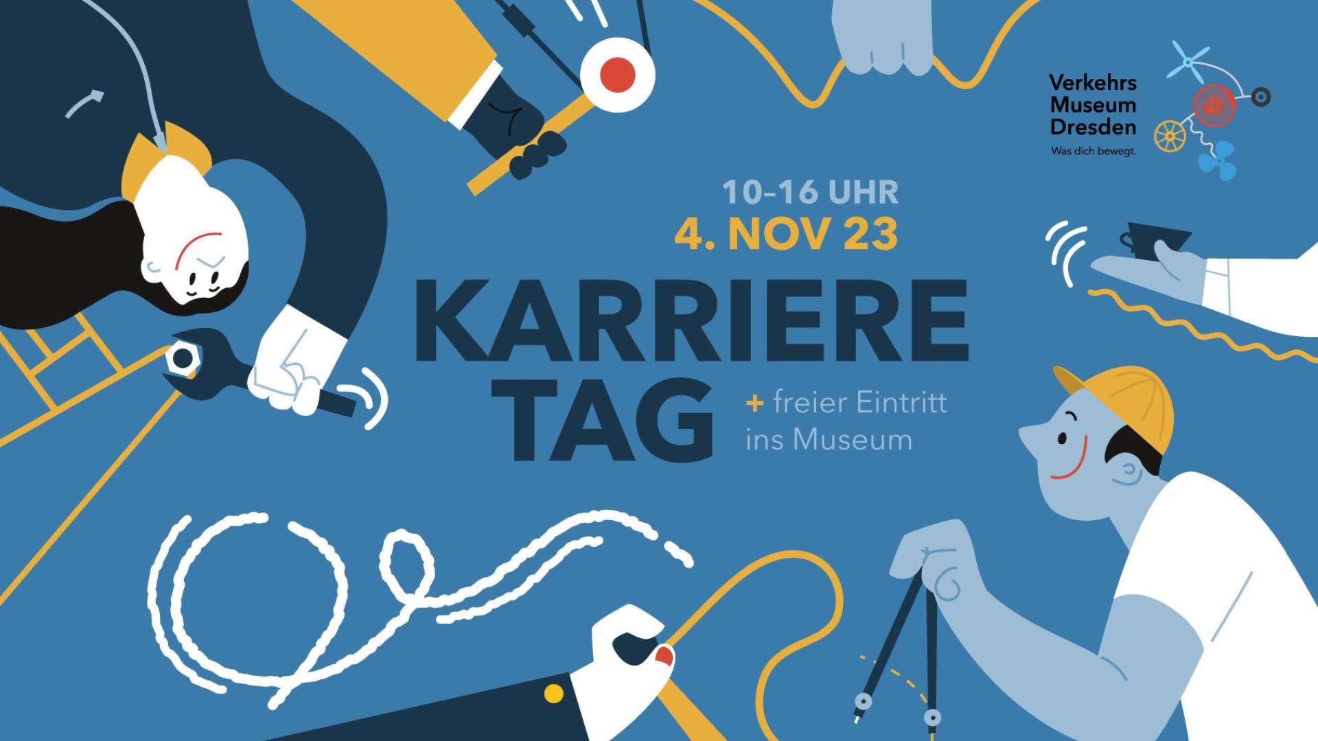 Grafik mit Schriftzug zum Karrieretag