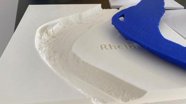 3D-printed model of the River Rhine