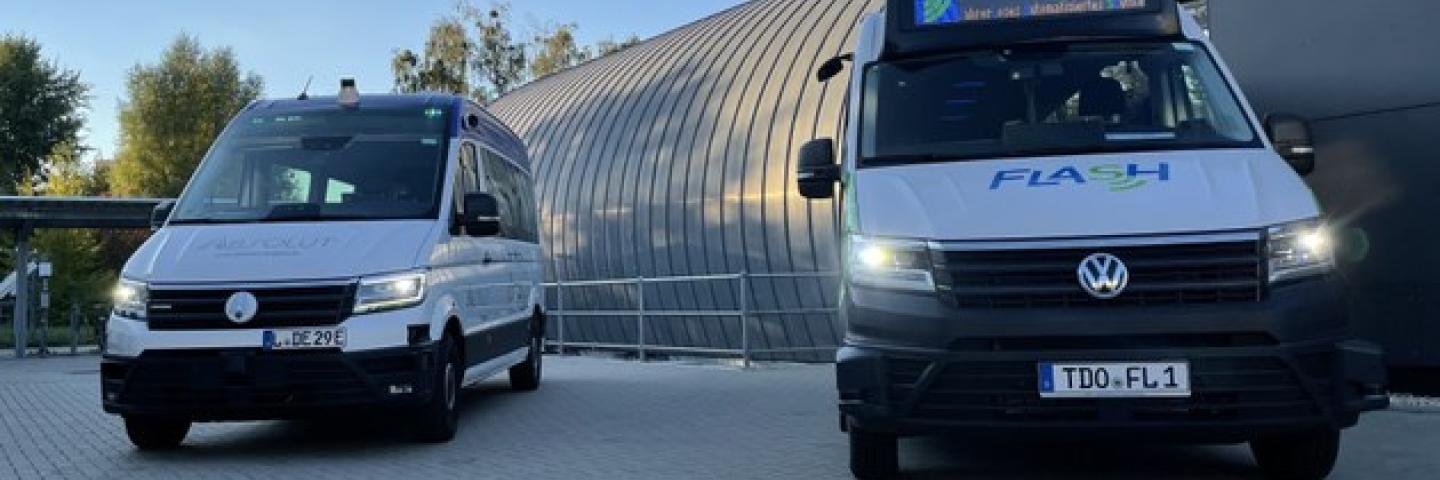 2 white vans