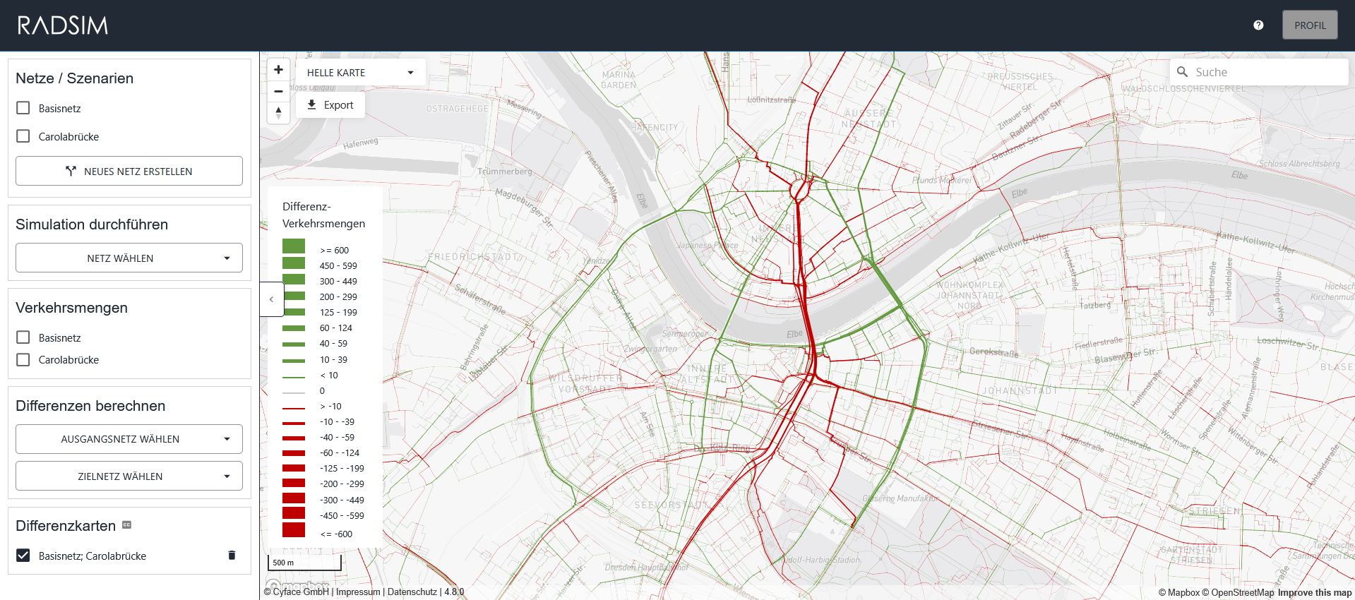 Radverkehrsnetz Dresden
